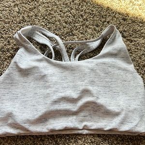 Senita strappy bra heathers gray sz Medium